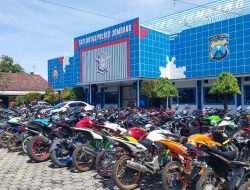 Jelang Nataru, Satlantas Polres Jombang amankan Ratusan Sepeda Motor Berknalpot Brong