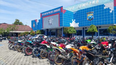 Jelang Nataru, Satlantas Polres Jombang amankan Ratusan Sepeda Motor Berknalpot Brong