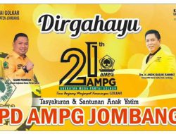 HUT ke-21, AMPG Jombang Siap Menang Pemilu 2024