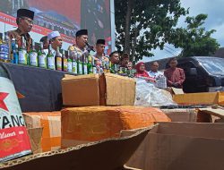 Amankan Ribuan Botol Miras, Kapolres Jombang : Miras Sumber Kejahatan