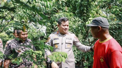 Dukung Ketahanan Pangan, Kapolres Jombang Tinjau Program P2B