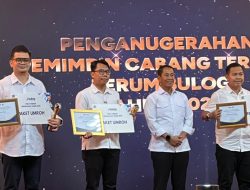 Raih Penghargaan Kancab Terbaik, Pinca BULOG Mojokerto : Ini Pelecut Semangat dan Prestasi Semua Pihak