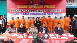 Polda Riau Bongkar Sindikat Judi Online Bermodus Game Higgs Domino, Omzet Miliaran Rupiah