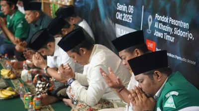 Ketum GP Ansor Hadiri Tahlilan di Ponpes Al Khoziny, Sampaikan Duka Cita ke Keluarga Korban