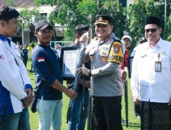 Kapolres Jombang Pimpin Apel Akbar Kebangsaan Bersama Buruh
