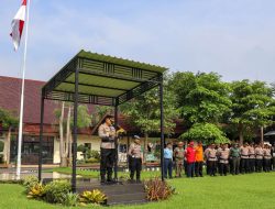 Polres Jombang Gelar Apel Siaga Bencana