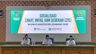 Baznas Jombang Gelar Sosialisasi Perkuat Pengelolaan ZIS Berbasis Prinsip Islam