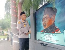 Mural Gusdur di Mapolres Jombang, Kapolres : sikap dan perilaku Gusdur Jadi Teladan bagi anggota