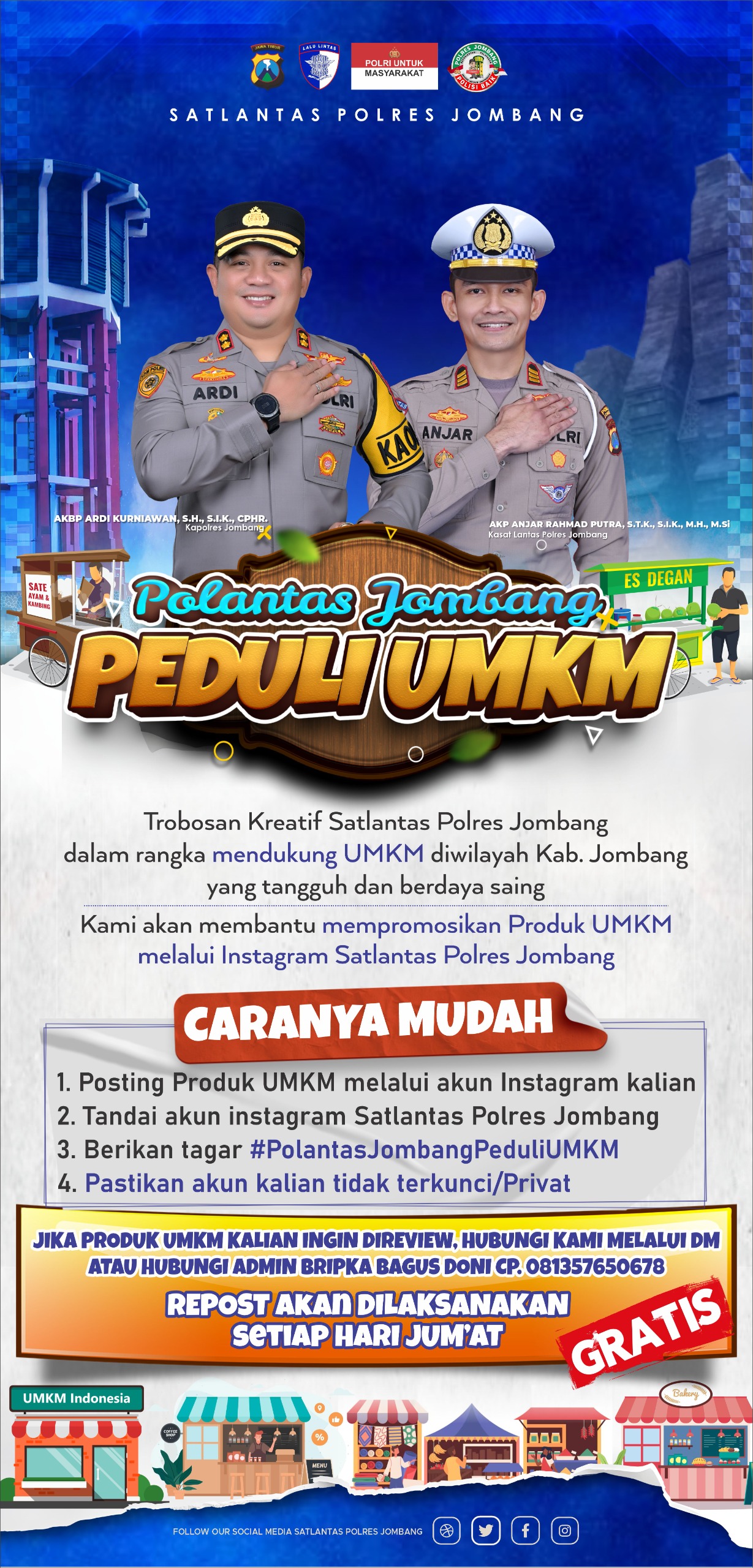 Pamflet Satlantas Peduli UMKM