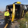 Kecelakan Tol Jomo, Sembilan Penumpang Bis Bus Sudiro Tunggal Luka