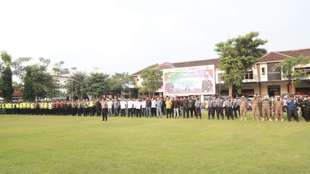 Apel Gelar Pasukan Pengamanan Pengesahan PSHT oleh Mapolres Jombang_1