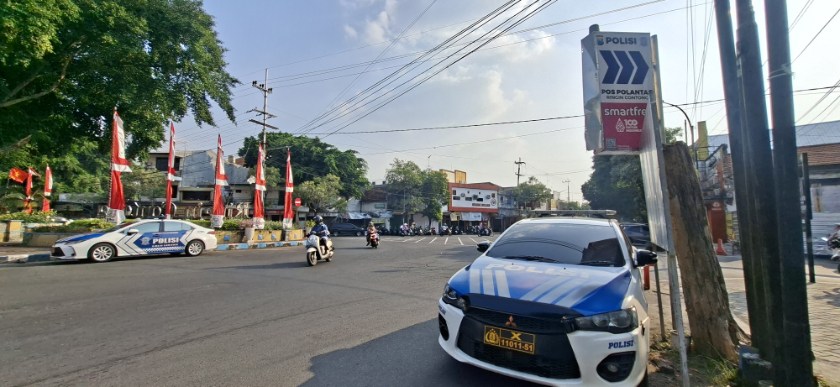 Kendaraan Patwal Satlantas Polres Jombang