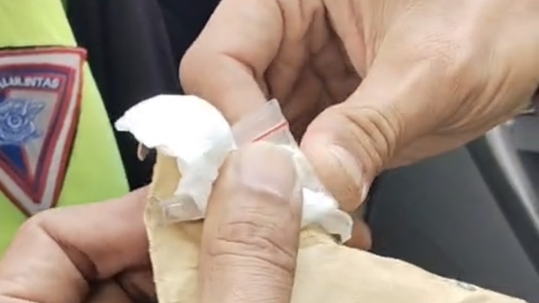 Barang Bukti Sabu-Sabu yang diamankan Satlantas Polres Jombang