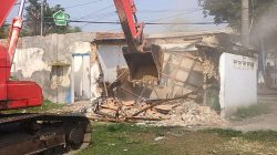 Pembongkaran sejumlah rumah toko (ruko) dan fasilitas umum (fasum) di sekitar venue pembukaan Muktamar ke-35 Nahdlatul Ulama