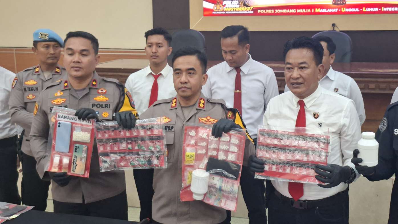 Pressrilis Ops Sarang Narkoba Polres Jombang